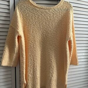 Elegant Women's Tan Crew Neck Sweater